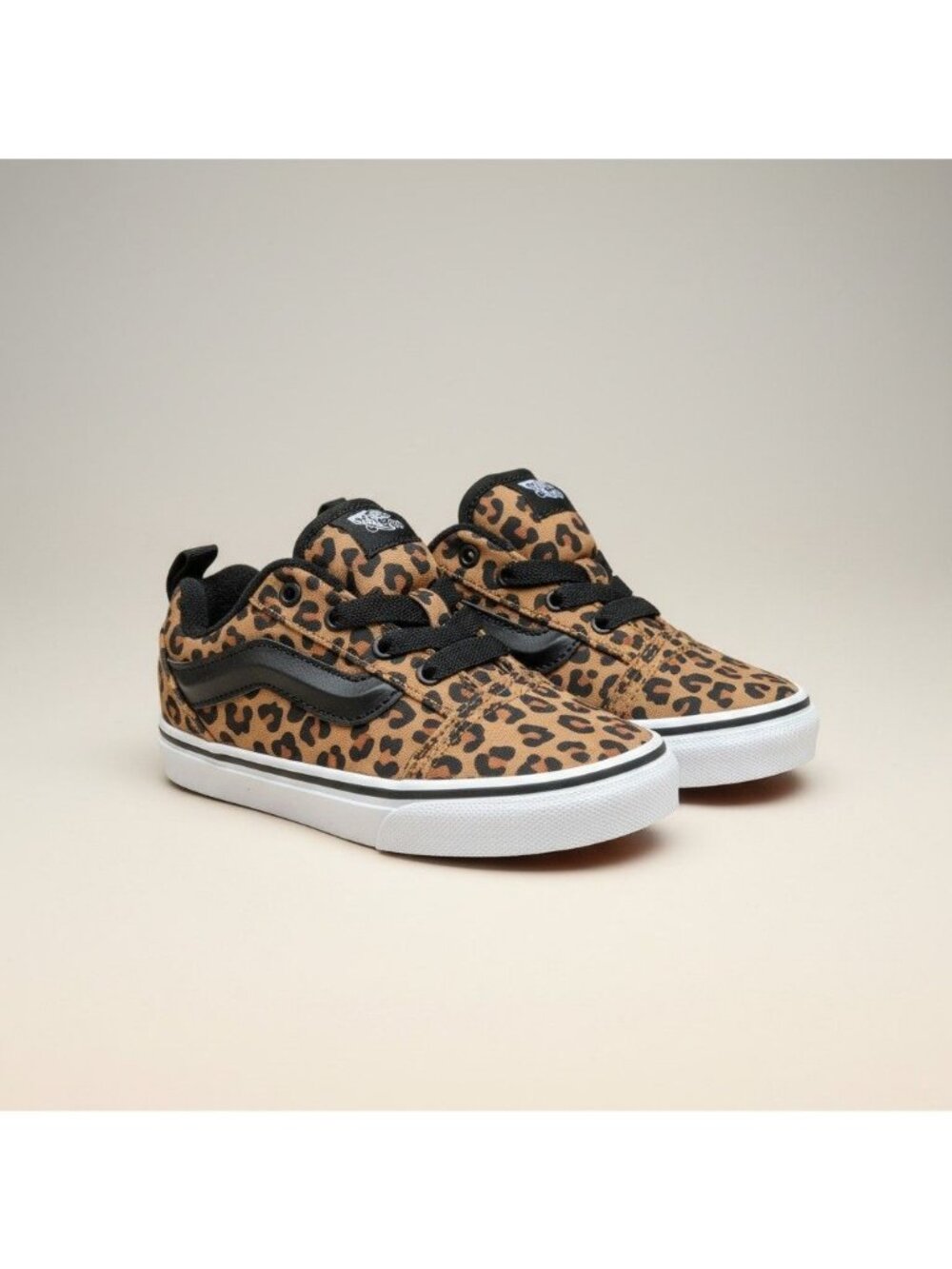 Vans Knu School Sneakers Leopard Kids Size 2 NEW NO BOX!